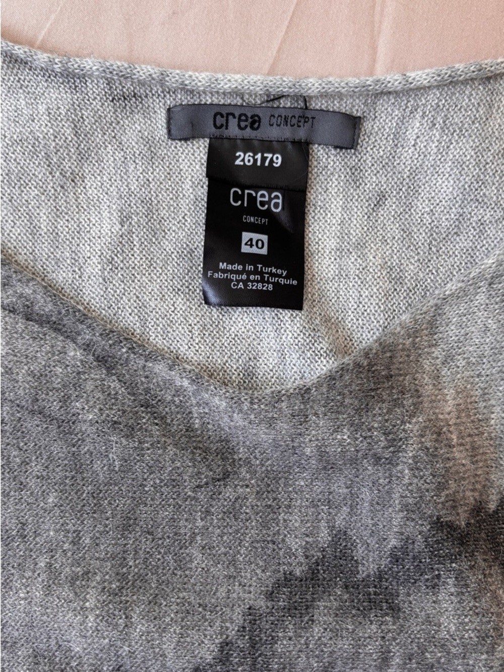 Crea Concept Wool Blend Art To Wear Top Size 40 (Med)Lagenlook View 6